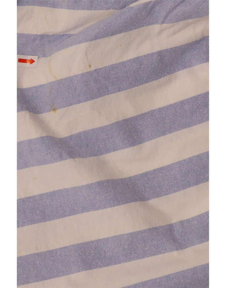 TOMMY HILFIGER Mens Relaxed Fit Shirt Small Blue Striped Cotton