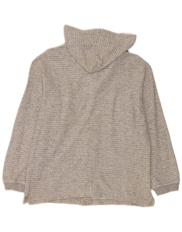 Foxhound Mens Hooded Tracksuit Top Jacket XL Grey Flecked