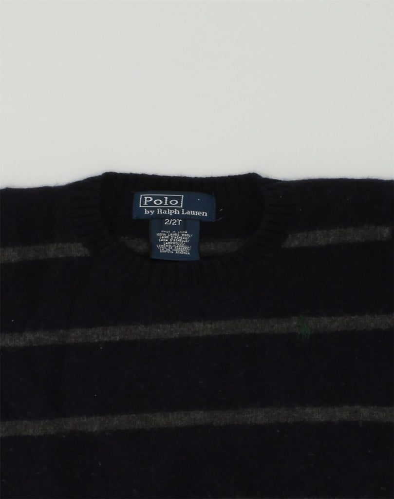 POLO RALPH LAUREN Baby Boys Crew Neck Jumper Sweater 18-24 Months Black | Vintage Polo Ralph Lauren | Thrift | Second-Hand Polo Ralph Lauren | Used Clothing | Messina Hembry 