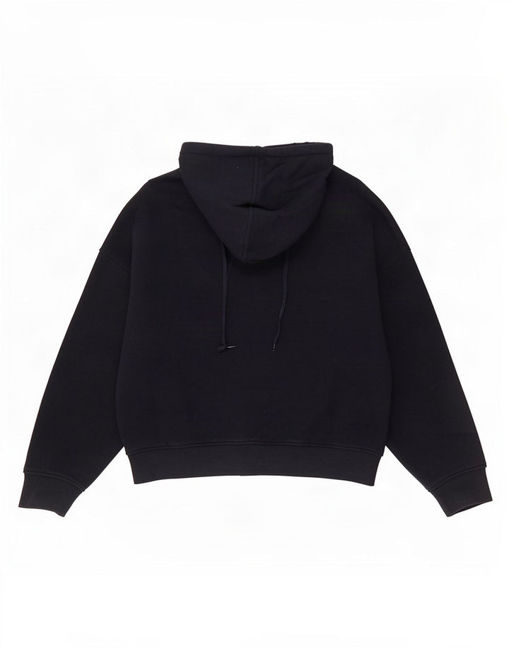 Marks & Spencer Womens Oversized Hoodie Jumper UK 14 Medium Navy Blue