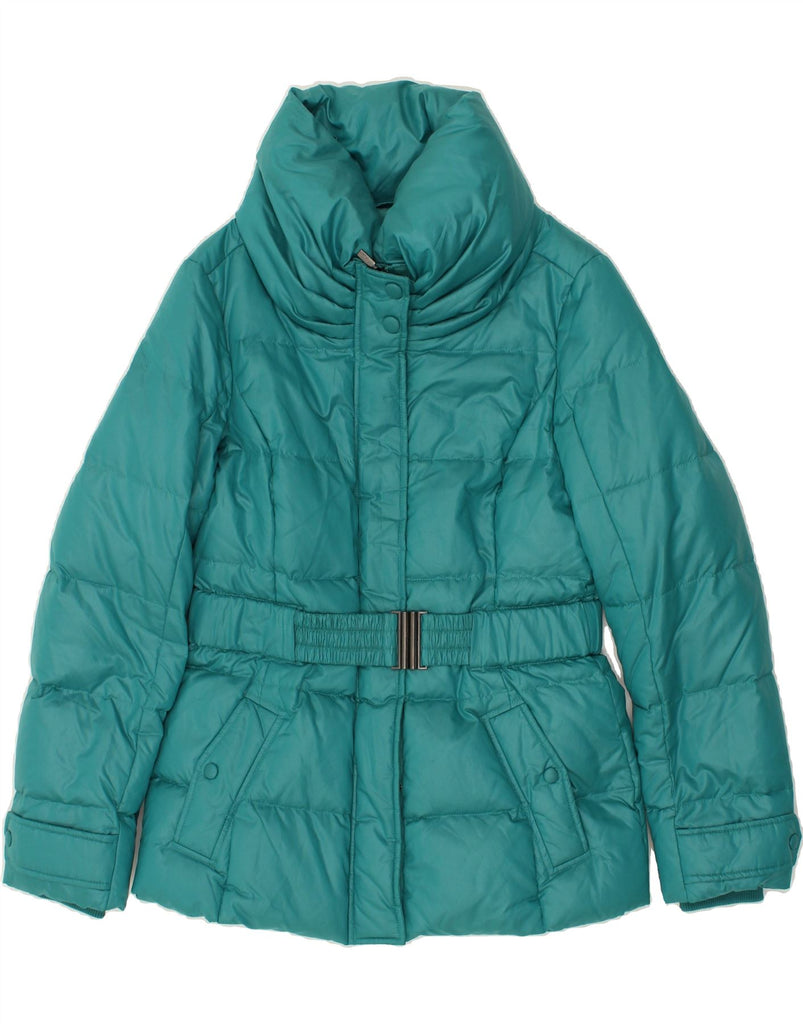 ESPRIT Womens Padded Jacket UK 14 Medium Turquoise Polyester | Vintage Esprit | Thrift | Second-Hand Esprit | Used Clothing | Messina Hembry 