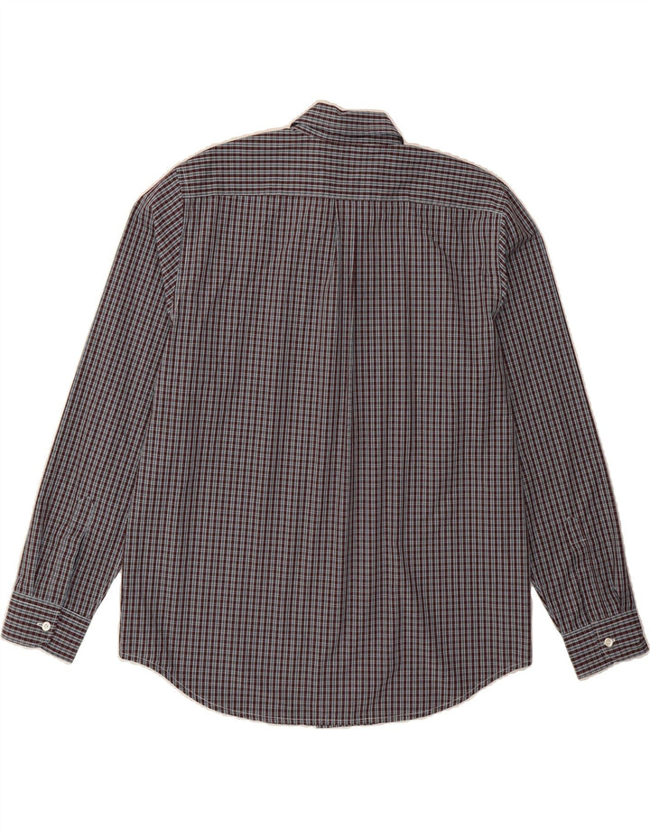 DOCKERS Mens Shirt Large Burgundy Check Cotton Vintage Dockers and Second-Hand Dockers from Messina Hembry 
