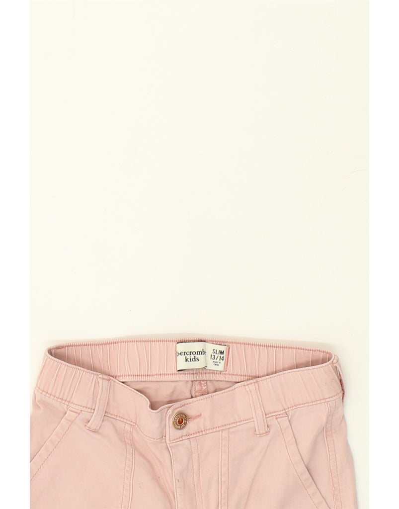 ABERCROMBIE & FITCH Girls Slim Fit Joggers Cargo Trousers 13-14 Years Pink | Vintage Abercrombie & Fitch | Thrift | Second-Hand Abercrombie & Fitch | Used Clothing | Messina Hembry 