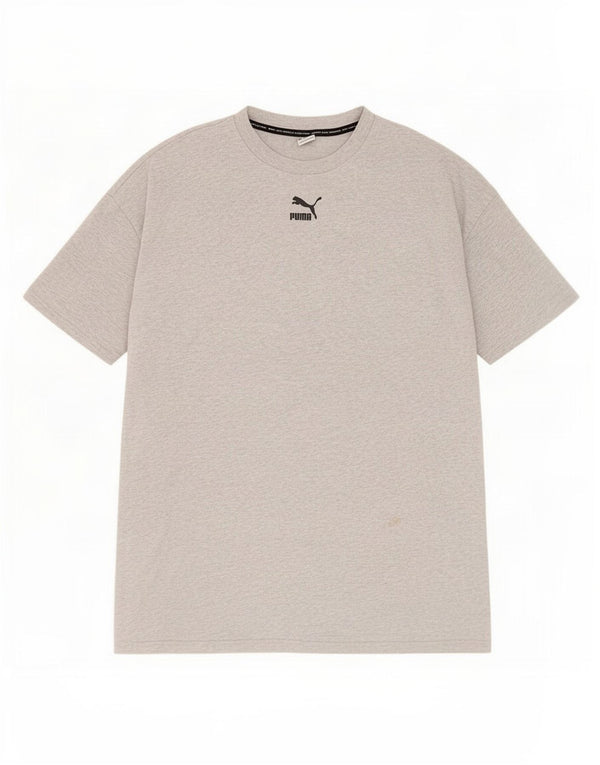 Puma Mens Loose Fit T-Shirt Top Small Grey Flecked