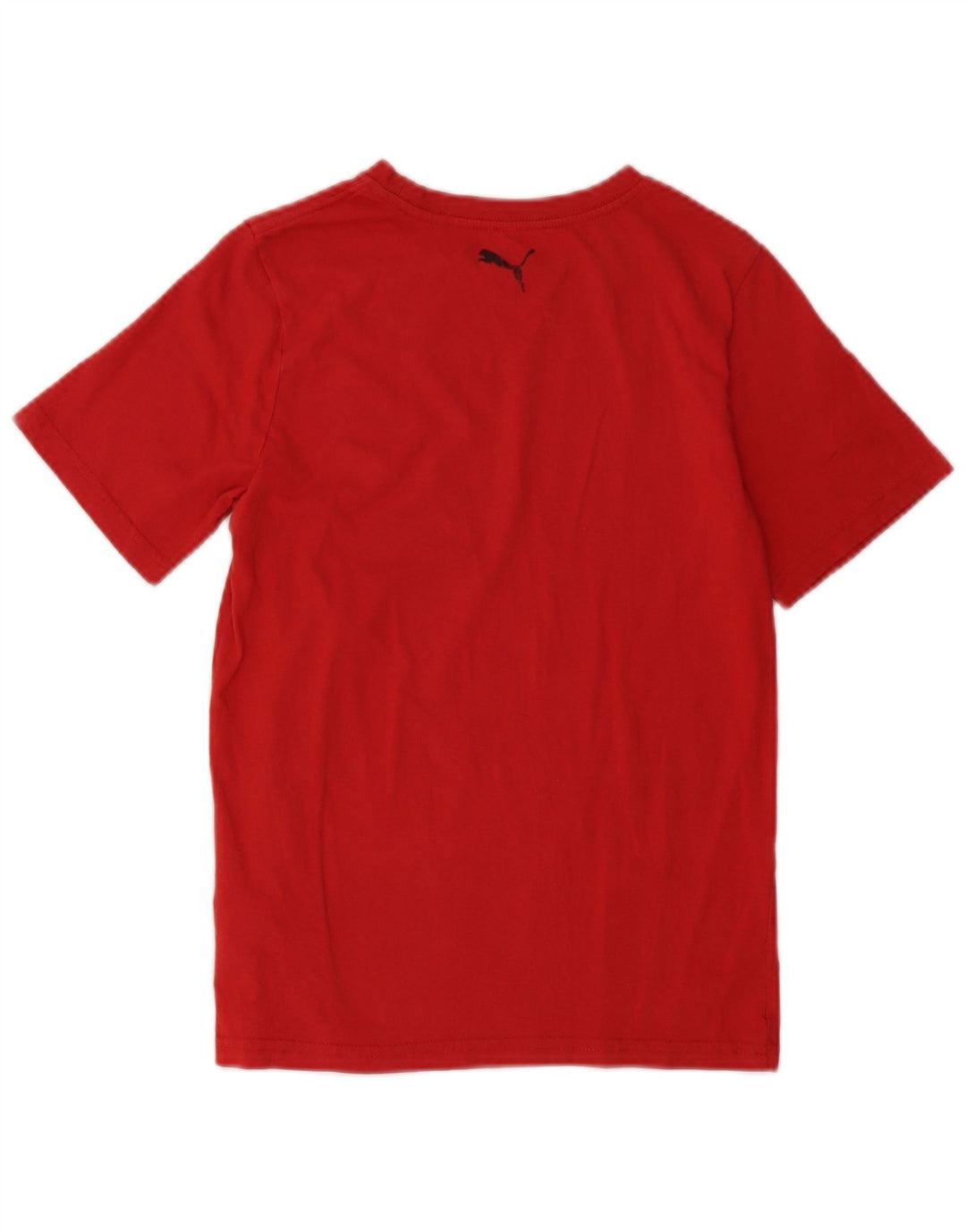 PUMA Boys Graphic T-Shirt Top 10-11 Years Medium  Red Cotton