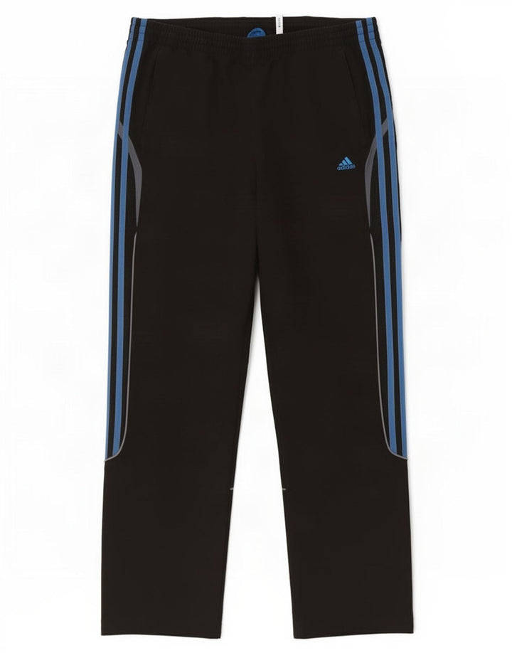Adidas Mens Climalite Tracksuit Trousers Joggers Large Black Polyester