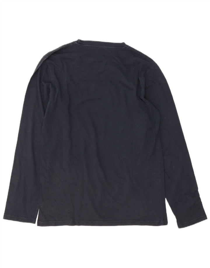 PEPE Jeans Mens Regular Fit Graphic Top Long Sleeve Medium Navy Blue