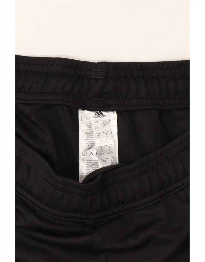 ADIDAS Womens Graphic Tracksuit Trousers UK 8/10 Small  Black Polyester Vintage Adidas and Second-Hand Adidas from Messina Hembry 