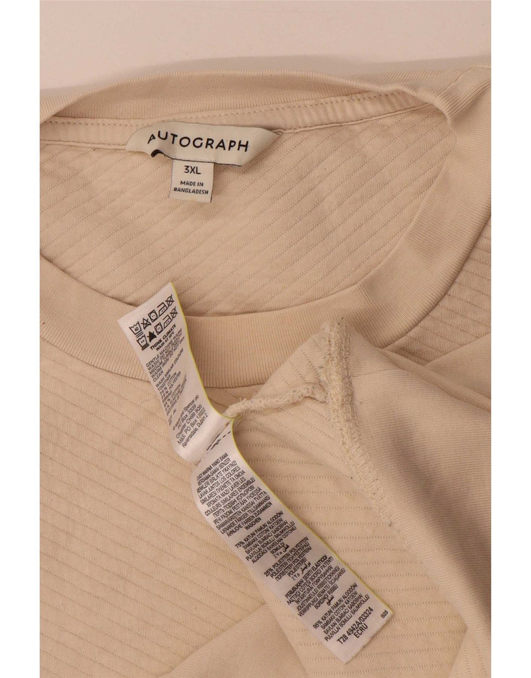 Marks & Spencer Womens Autograph Sweatshirt Jumper UK 22 3XL Beige
