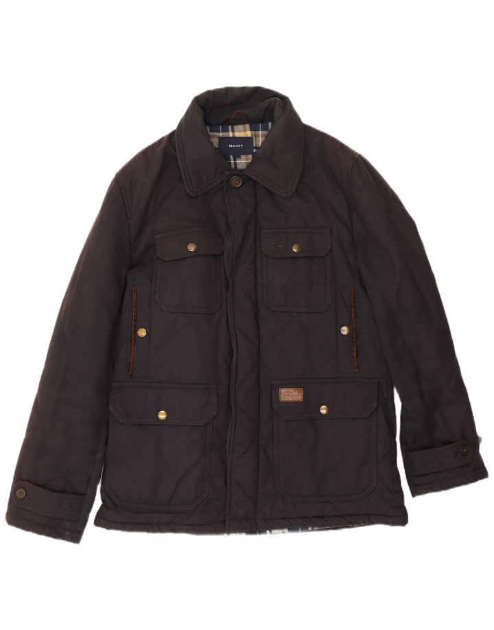 Gant Mens Quilted Utility Jacket UK 38 Medium Navy Blue