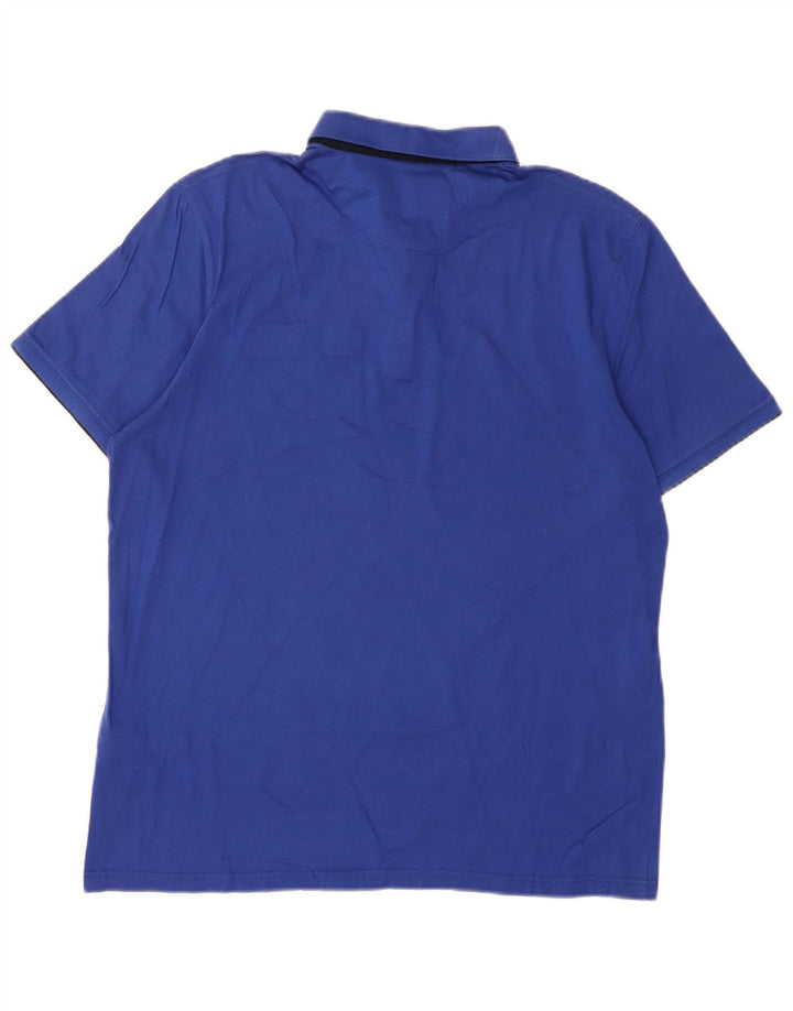 TED BAKER Mens Polo Shirt Size 5 XL Blue Cotton