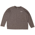 Nike Mens Dri Fit Top Long Sleeve XL Grey Flecked