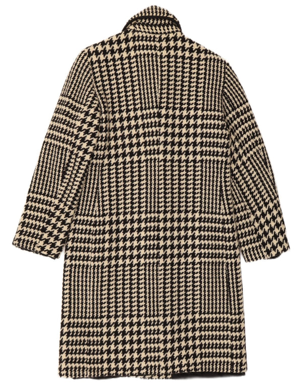 Penny Black Womens Regular Fit Overcoat IT 38 XS Houndstooth Wool