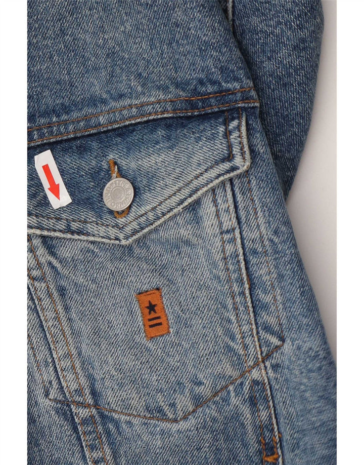 Uniform Mens Denim Jacket UK 38 Medium Blue Cotton