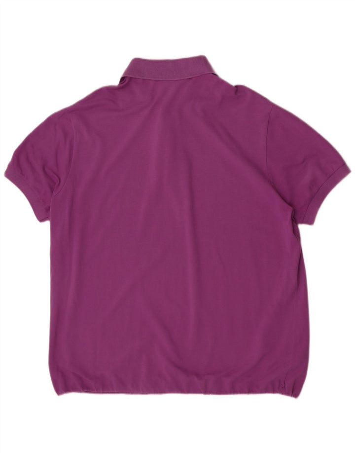 Lacoste Mens Polo Shirt Size 7 2XL Purple Cotton