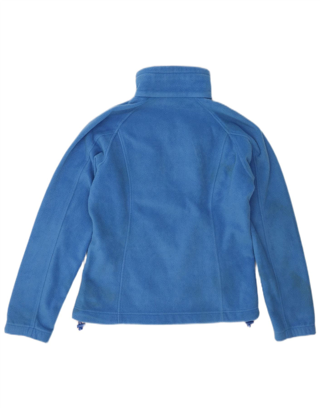 COLUMBIA Womens Fleece Jacket UK 14 Medium Blue Polyester