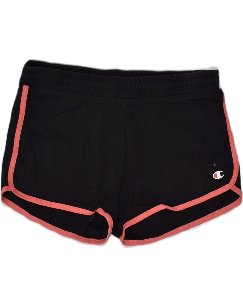 CHAMPION Girls Sport Shorts 13-14 Years XL Black Cotton | Vintage Champion | Thrift | Second-Hand Champion | Used Clothing | Messina Hembry 