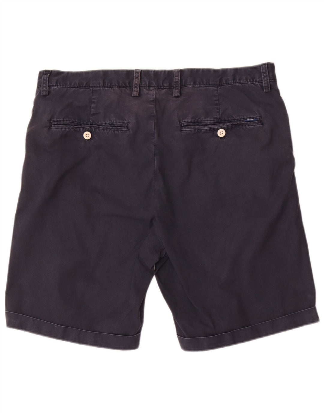Gant Mens Chino Shorts W36 Large Navy Blue Cotton