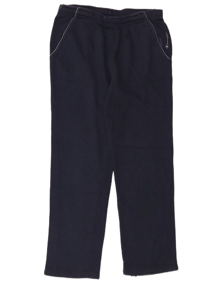 Champion Mens Tracksuit Trousers Small  Navy Blue Cotton