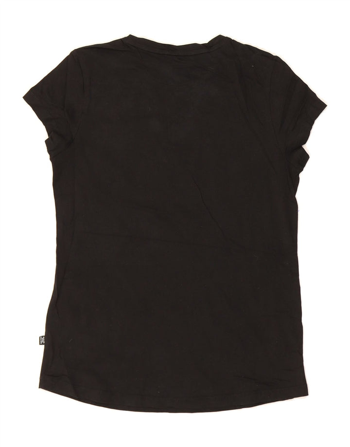 PUMA Womens Graphic T-Shirt Top UK 12 Medium Black Cotton Vintage Puma and Second-Hand Puma from Messina Hembry 