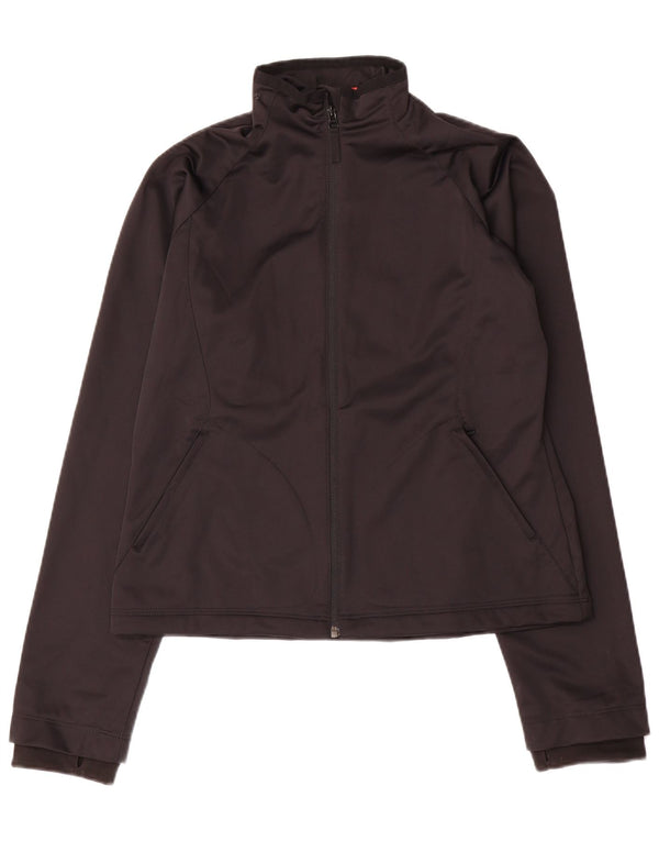 Puma Womens Graphic Tracksuit Top Jacket UK 14 Medium Black