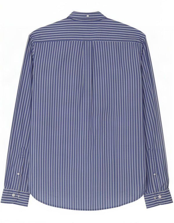 Brooks Brothers Mens Shirt Large Blue Striped Cotton