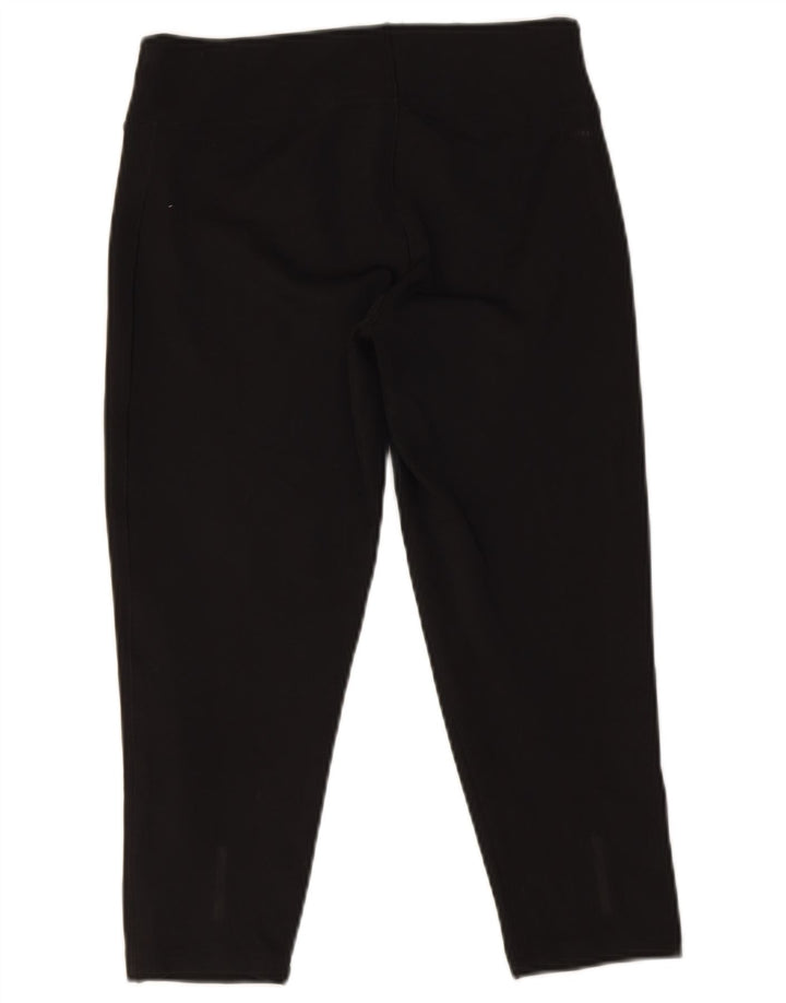 Adidas Womens Climalite Capri Leggings UK 12/14 Medium Black Polyester