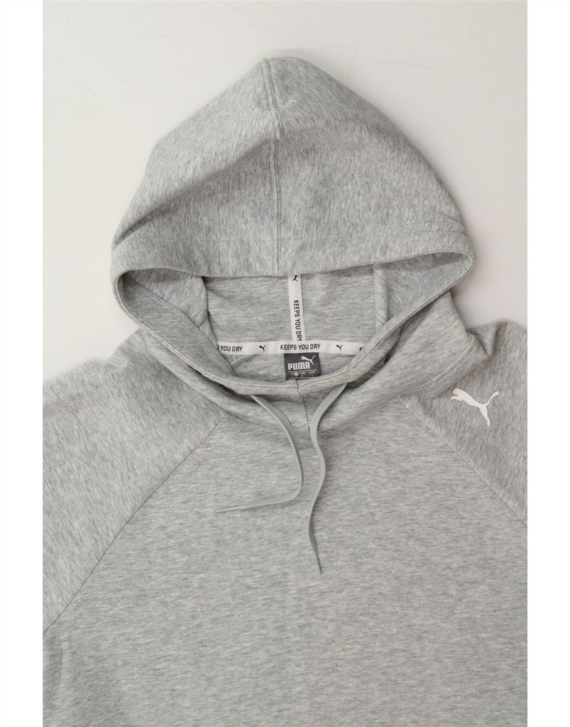 PUMA Womens Hoodie Jumper UK 16 Large Grey Cotton Vintage Puma and Second-Hand Puma from Messina Hembry 