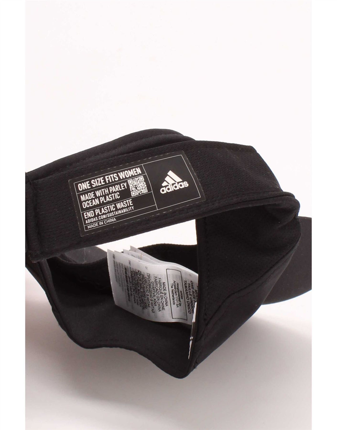 Adidas Womens Aeroready Graphic Visor Cap One Size Black Polyester