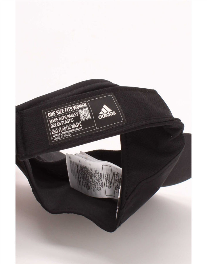 Adidas Womens Aeroready Graphic Visor Cap One Size Black Polyester