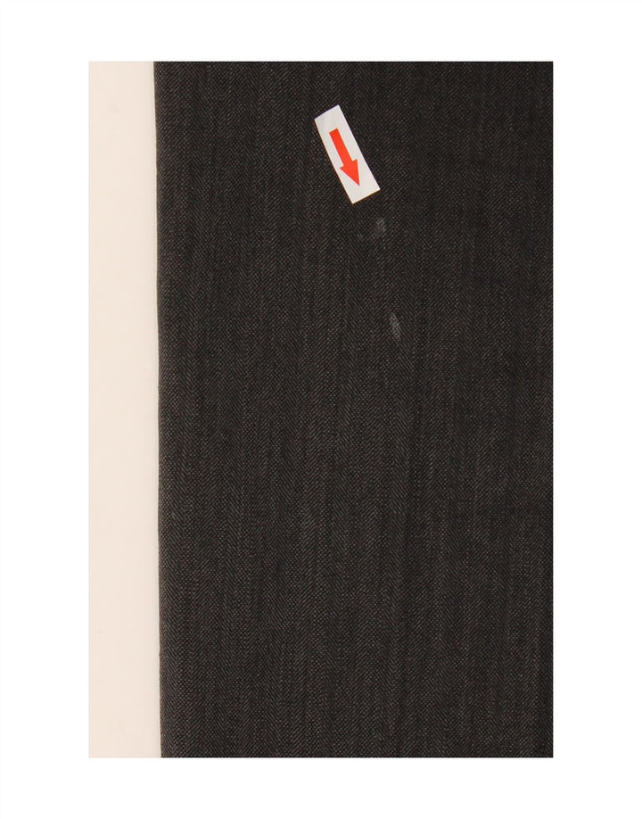 Marks & Spencer Mens Straight Suit Trousers W36 L31 Black Polyester