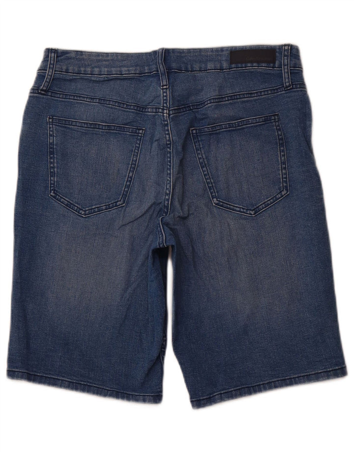 CALVIN KLEIN Womens Denim Shorts US 12 Large W32  Blue Cotton