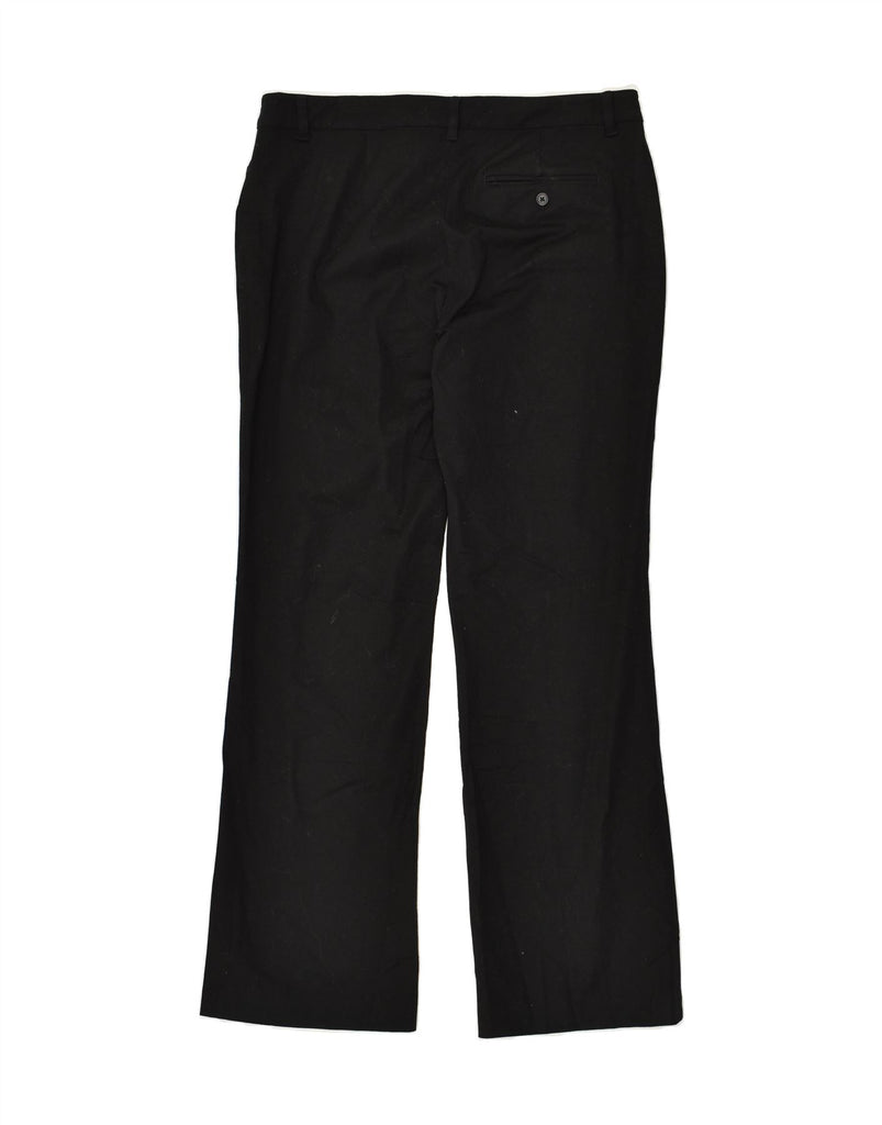 RALPH LAUREN Womens Bootcut Casual Trousers US 14 XL W36 L32 Black Cotton | Vintage Ralph Lauren | Thrift | Second-Hand Ralph Lauren | Used Clothing | Messina Hembry 