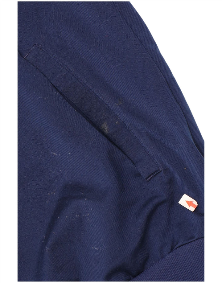 Adidas Mens Tracksuit Top Jacket UK 40/42 Medium Navy Blue Colourblock