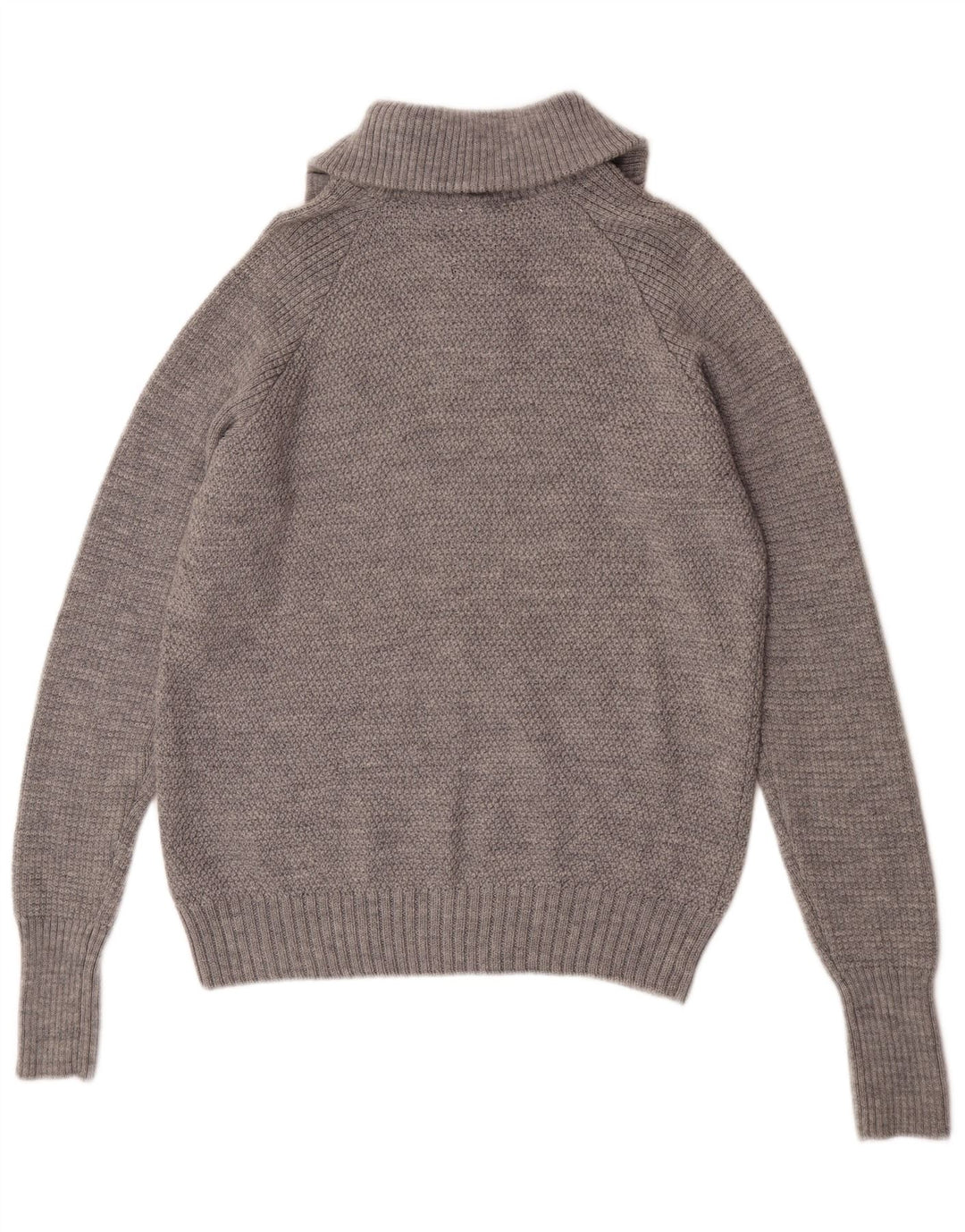 Bergans Mens Zip Neck Jumper Sweater XL Grey Merino Wool
