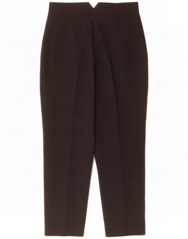 Zara Womens Tapered Suit Trousers Large W30 L27 Black Polyester