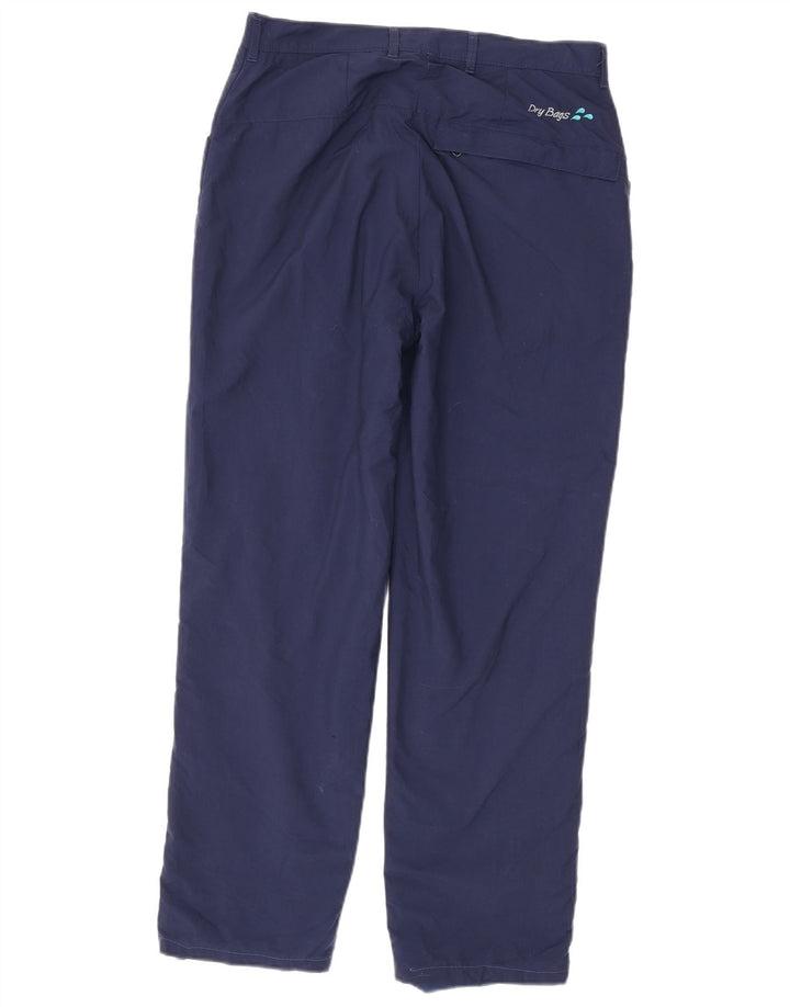 Rohan Mens Hiking Windbreaker Trousers W32 L29 Navy Blue Polyamide