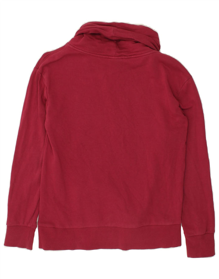 DIADORA Womens Roll Neck Sweatshirt Jumper UK 14 Medium Pink Cotton Vintage Diadora and Second-Hand Diadora from Messina Hembry 