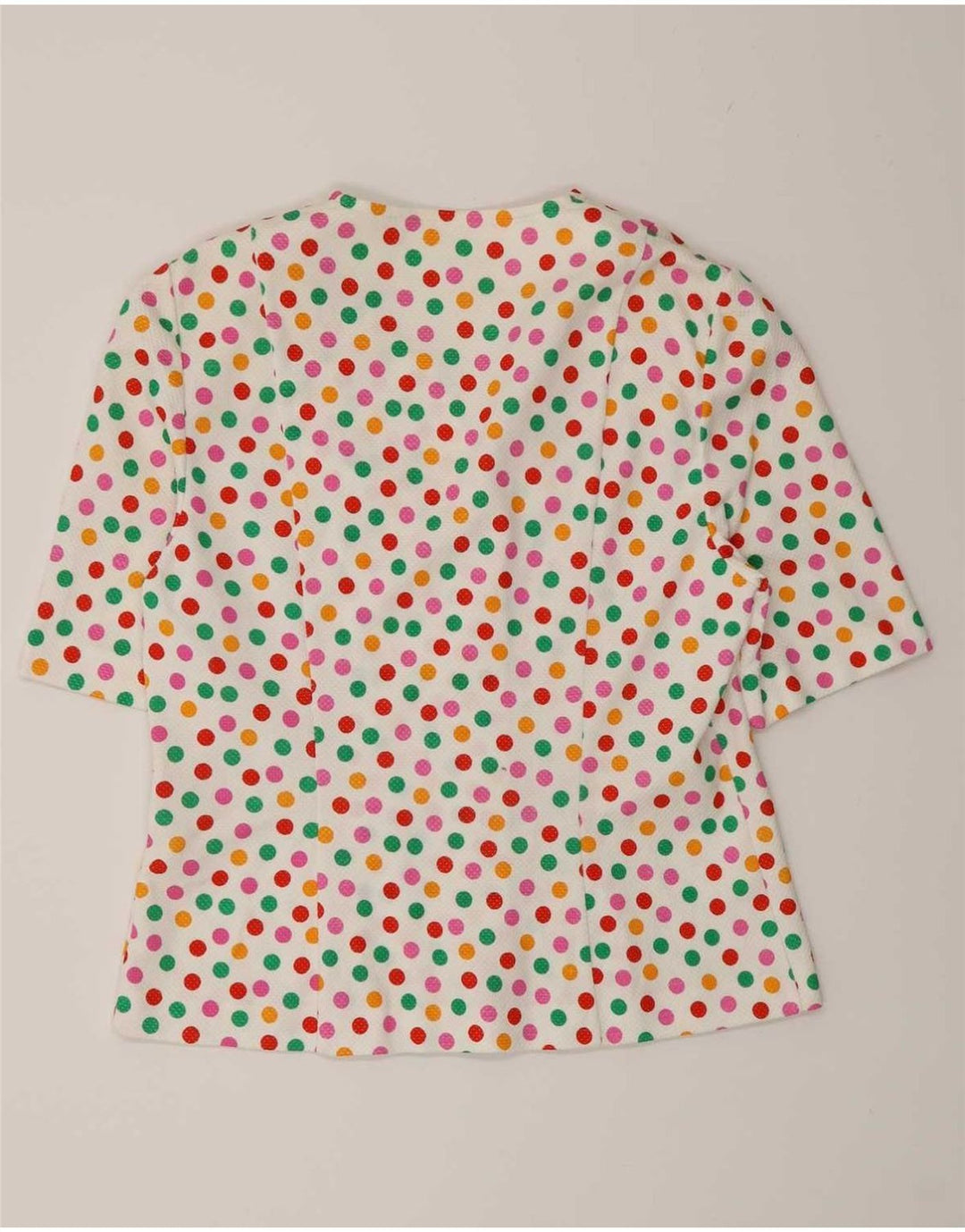 Liola Womens 4 Button 2 Piece Skirt Set IT 46 Large W28 White Polka Dot