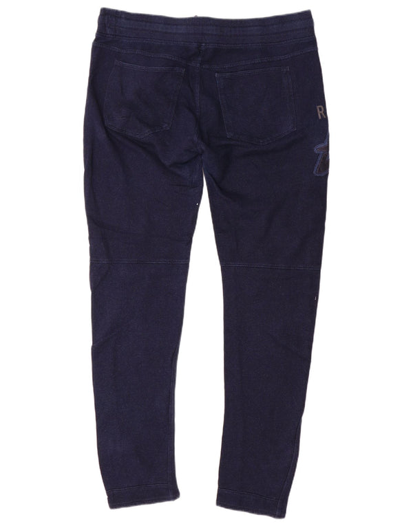 G-Star Womens Graphic Slim Casual Trousers W28 L30 Navy Blue Cotton