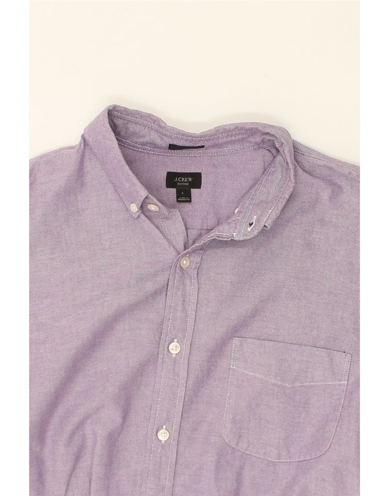 J. CREW Mens Slim Shirt Large Purple Cotton | Vintage J. Crew | Thrift | Second-Hand J. Crew | Used Clothing | Messina Hembry 