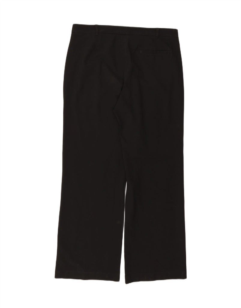 MARKS & SPENCER Womens Straight Chino Trousers UK 16 Large W36 L32 Black Vintage Marks & Spencer and Second-Hand Marks & Spencer from Messina Hembry 