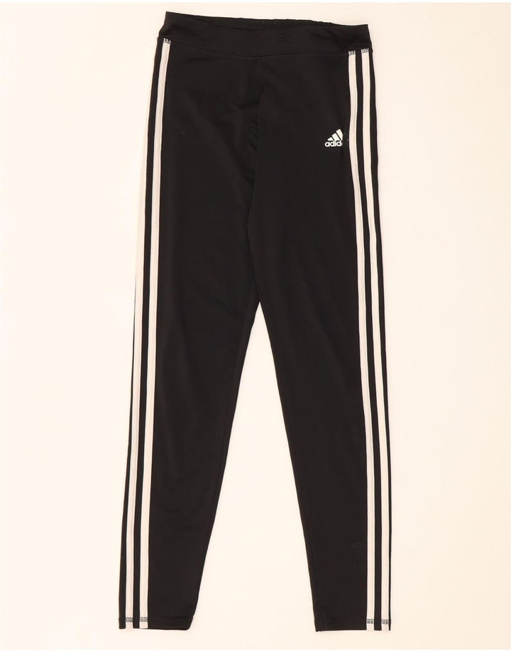 Adidas Girls Leggings 13-14 Years Black Polyester