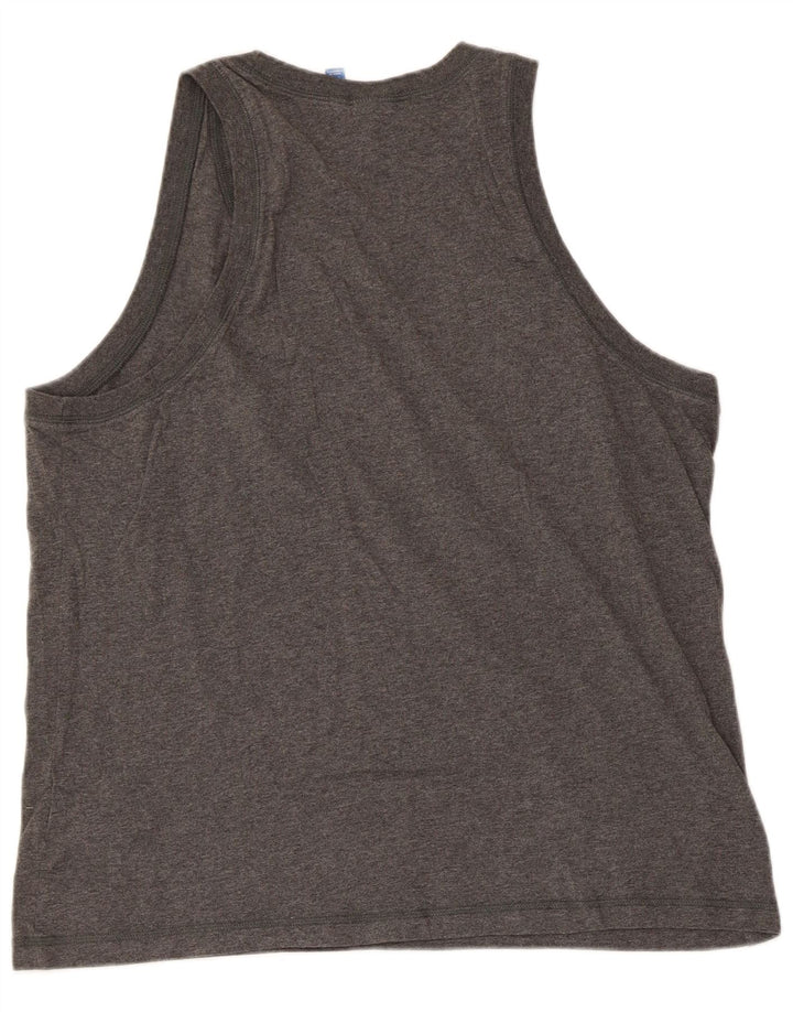 Adidas Mens Graphic Vest Top Large Grey Cotton