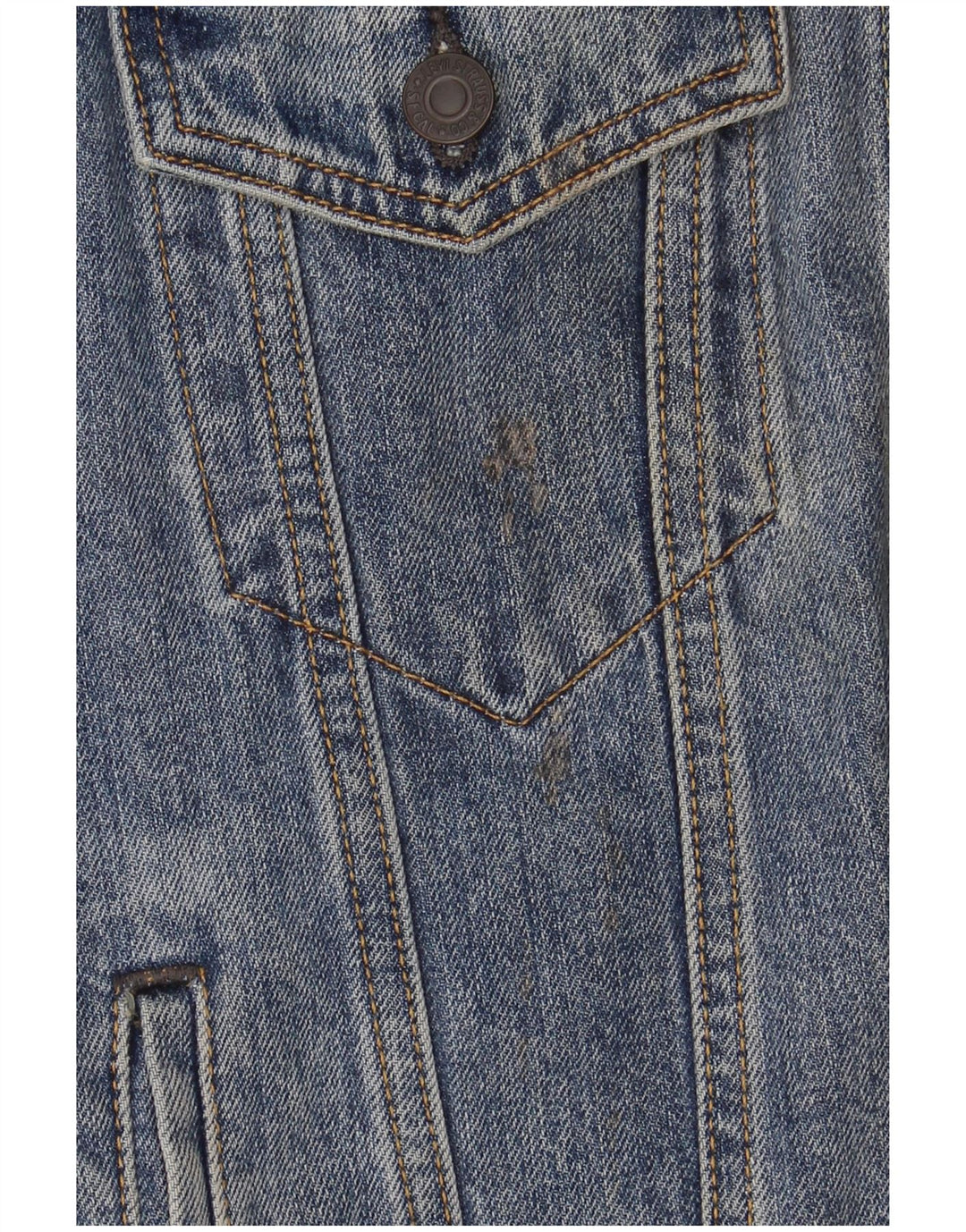 Levi's Womens Denim Jacket UK 10 Small Blue Cotton