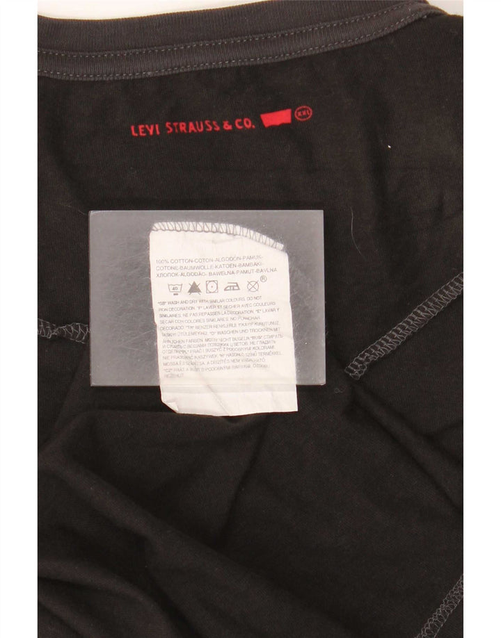 Levi's Mens Top Long Sleeve 2XL Black Cotton