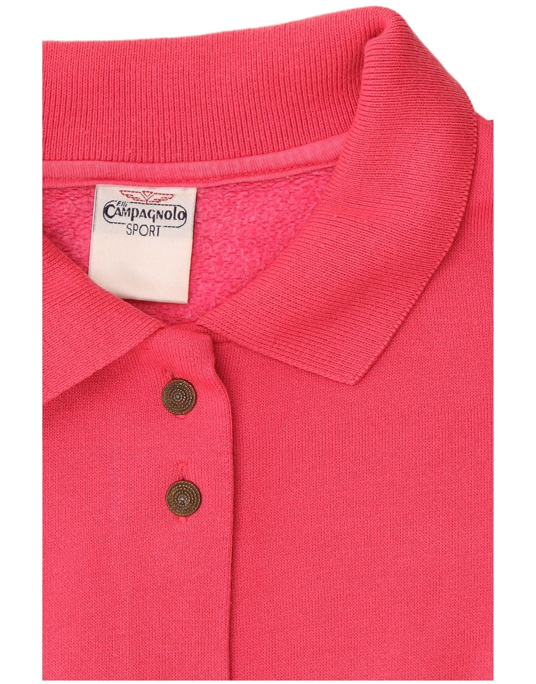 F.LLI Campagnolo Womens Sweatshirt Jumper UK 16 Large Pink Geometric