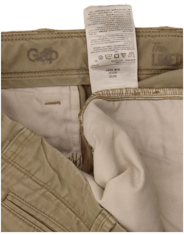 Gap Mens Chino Shorts W30 Medium Khaki Cotton