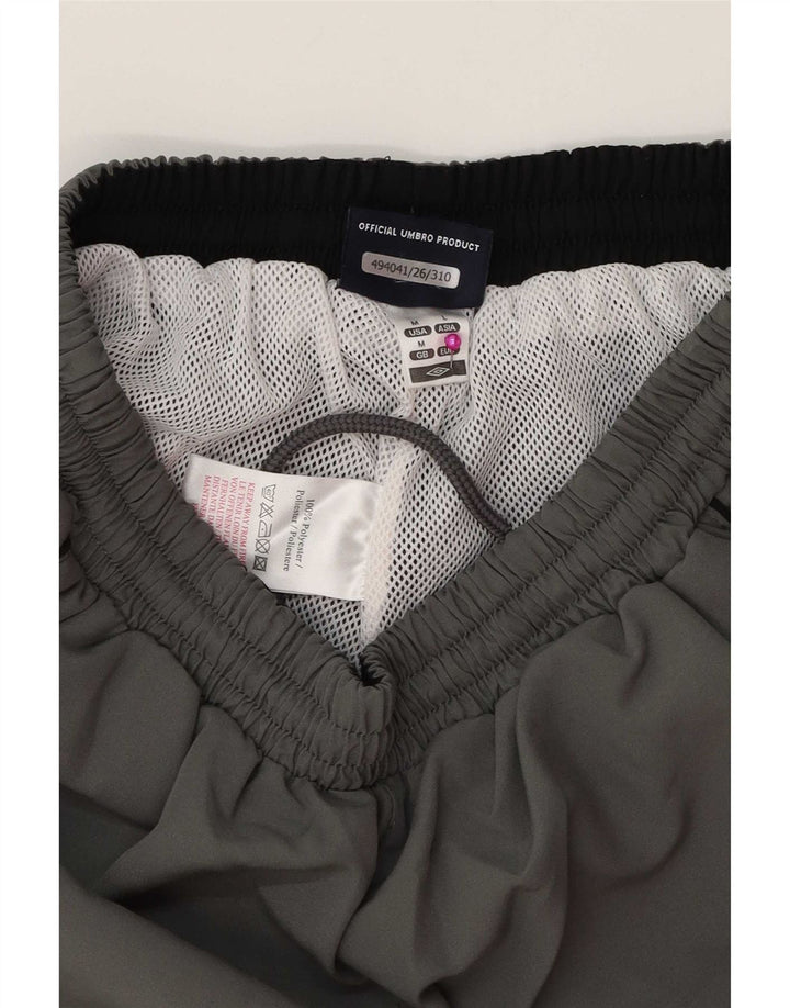 Umbro Mens Graphic Tracksuit Trousers Medium  Grey Polyester