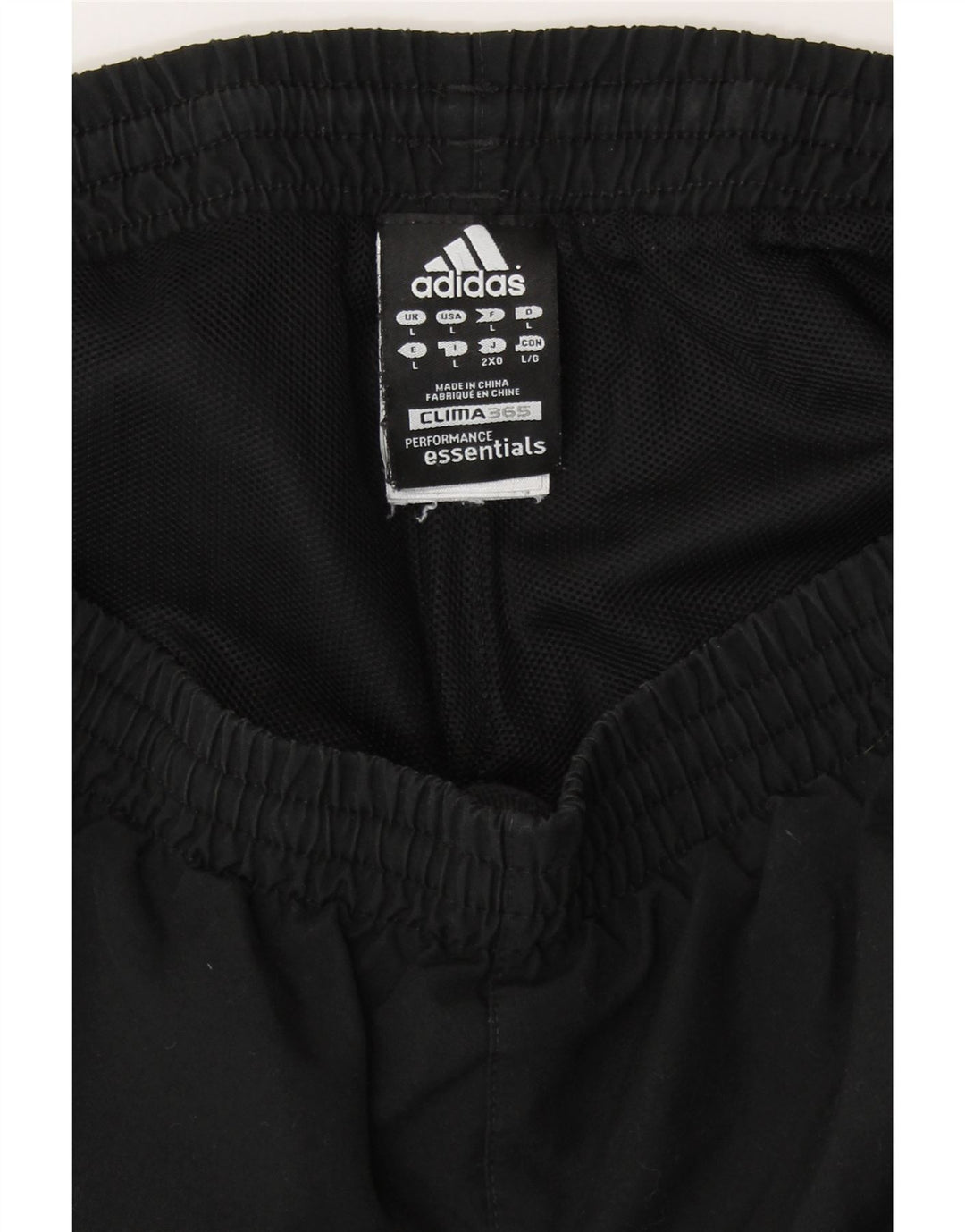 ADIDAS Mens Clima 365 Tracksuit Trousers Joggers Large  Black Polyester